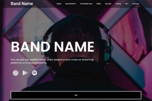 how to create a music website