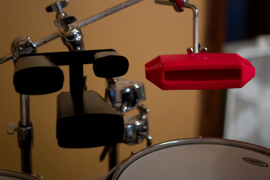 Plastic Percussion Instruments Block Latin Drum Kit Blue 