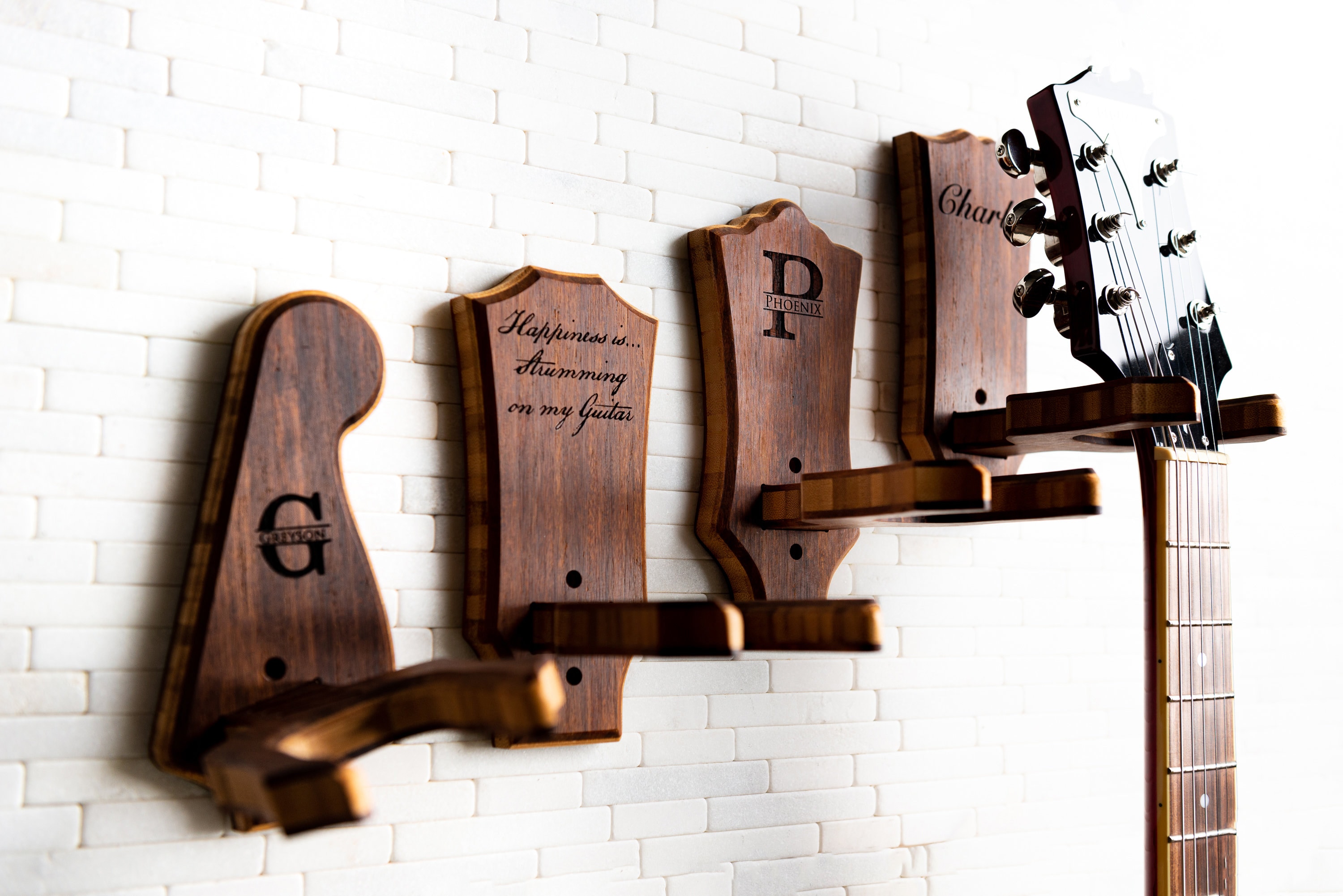 51. Personalized Wall Mount Custom Headstock Shapes
