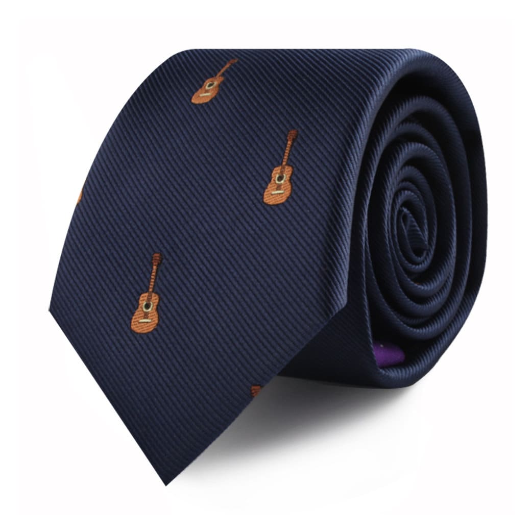 72. Guitar Player Music Lover Tie for Him