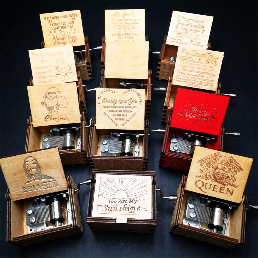 Monogrammed music box monogrammed gift birthday gift custom music box Simplycoolgifts handmade music box