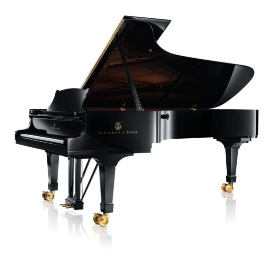 A Steinway concert grand piano