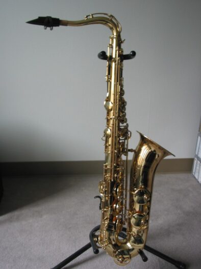 A tenor saxophone