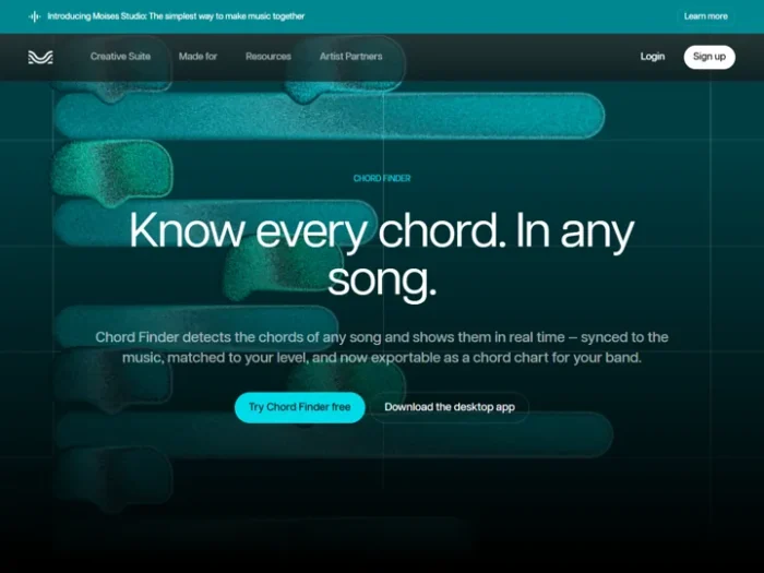 Moises Chord Finder app or website