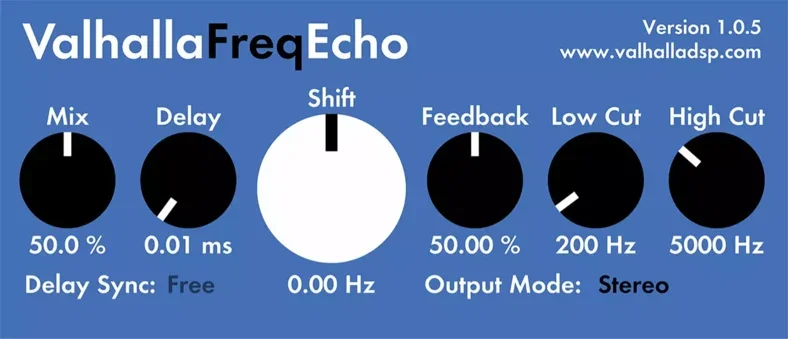 7. ValhallaFreqEcho by Valhalla DSP