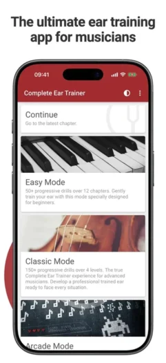 Complete Ear Trainer interface