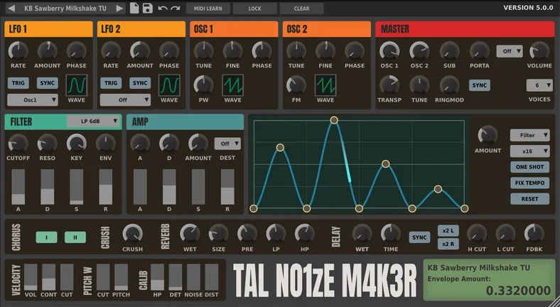 TAL-NoiseMaker interface