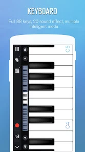 Perfect Piano for Android interface
