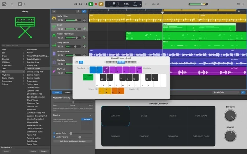 GarageBand interface