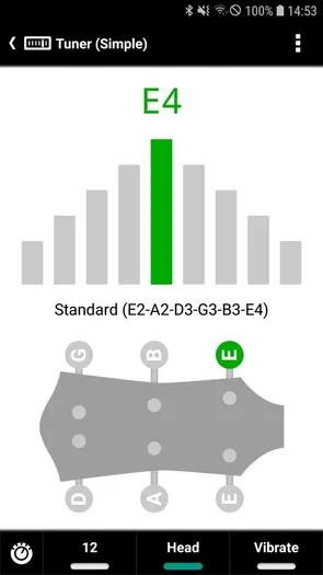 smartChord tuner interface