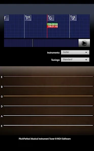 PitchPerfect Guitar Tuner tuner interface