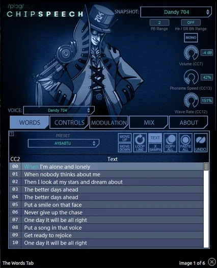 chipspeech software interface