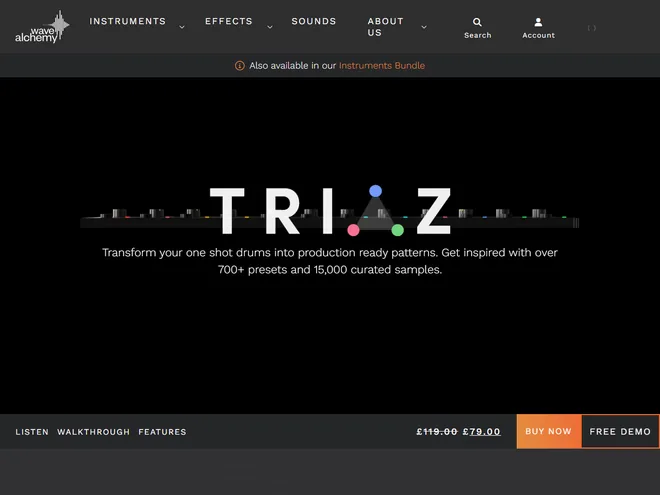 Screenshot of www.wavealchemy.co.uk