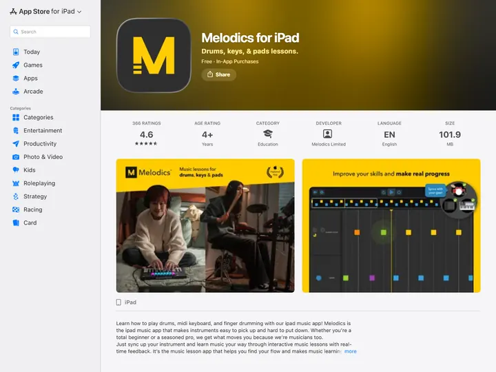 Screenshot of apps.apple.com
