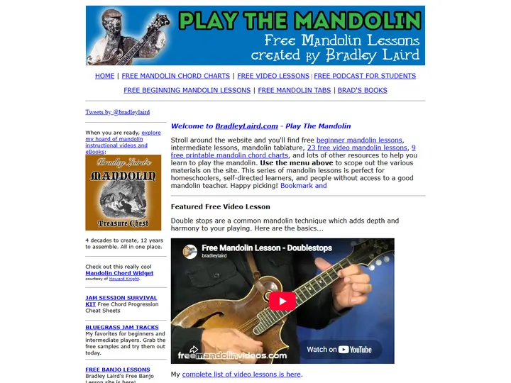 Screenshot of www.bradleylaird.com