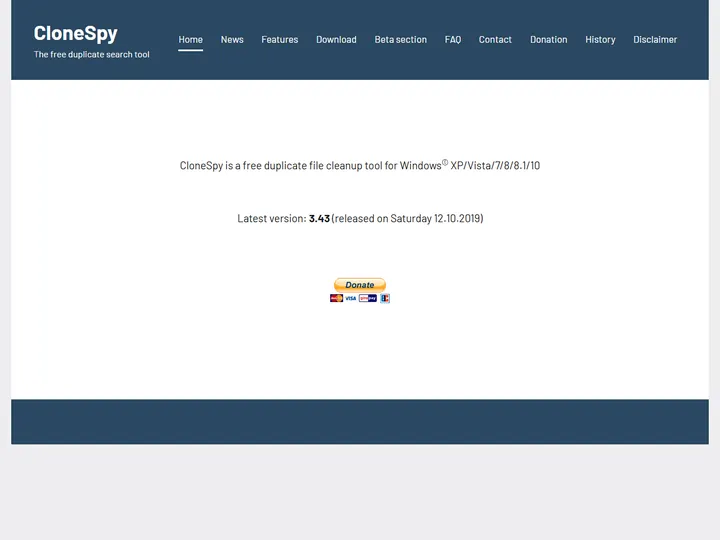 Screenshot of www.clonespy.com