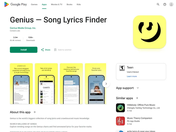 Screenshot of play.google.com