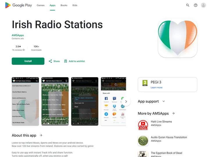 Screenshot of play.google.com