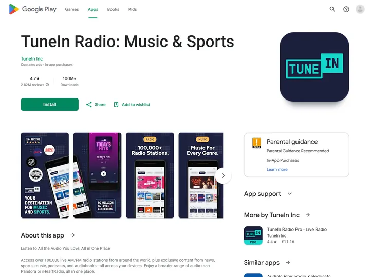 Screenshot of play.google.com
