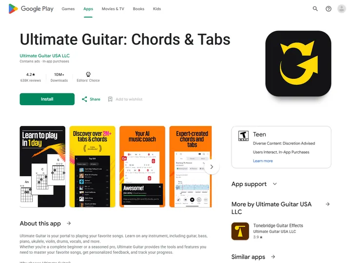 Screenshot of play.google.com