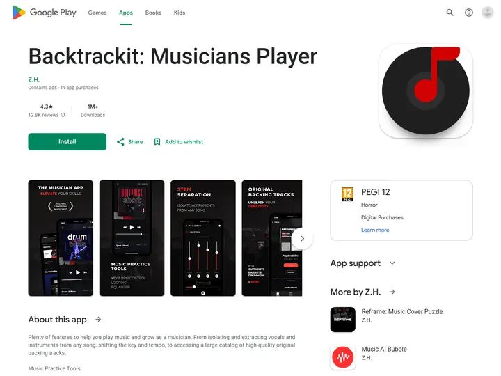 Screenshot of play.google.com