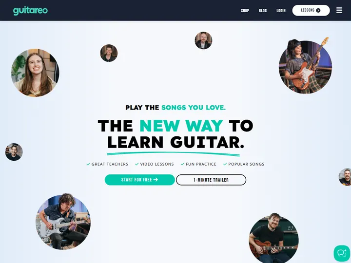 Screenshot of www.guitareo.com