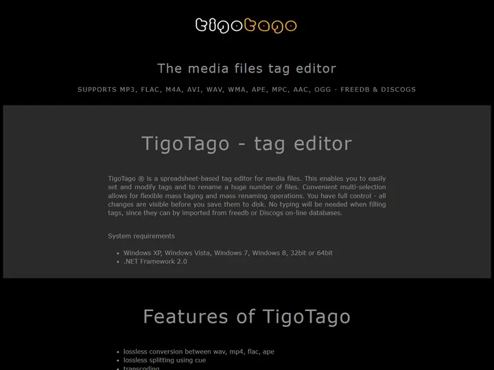 Screenshot of tigotago.com